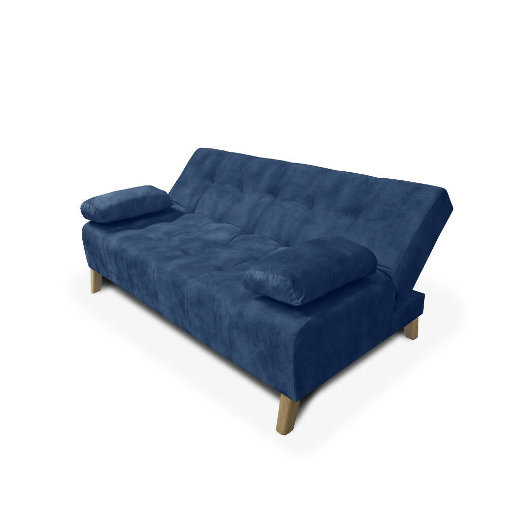 Sofa cama 3 Posiciones Leroy Tela Azul