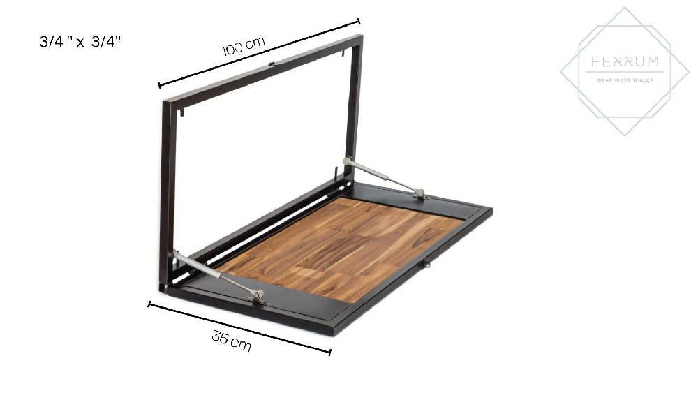 Mesa Plegable KIEV - Teca - VIRTUAL MUEBLES