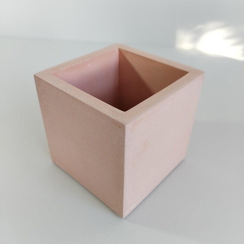 Matera Eloisa Petty de Cemento 10x10x10 cm Palo de Rosa - VIRTUAL MUEBLES