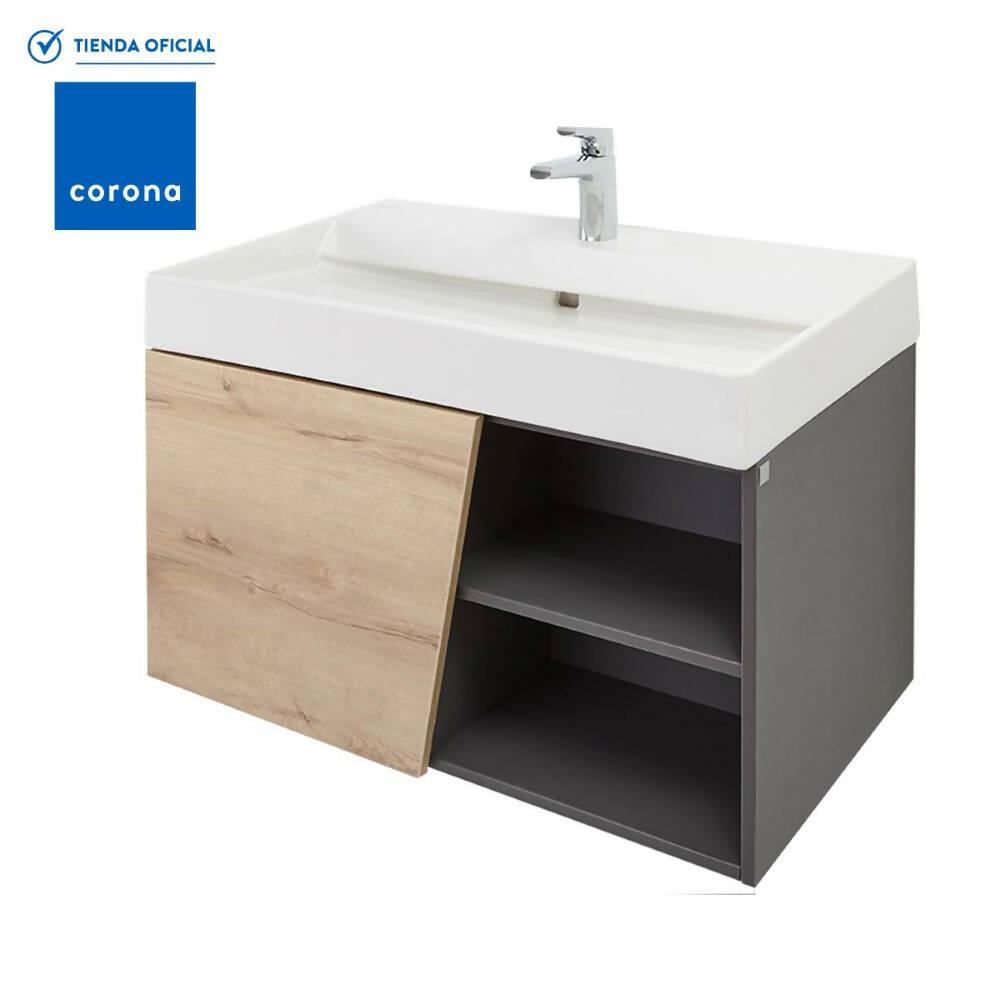 Mueble Corona Fussion Vital 80 Cm Con Lavamanos - VIRTUAL MUEBLES