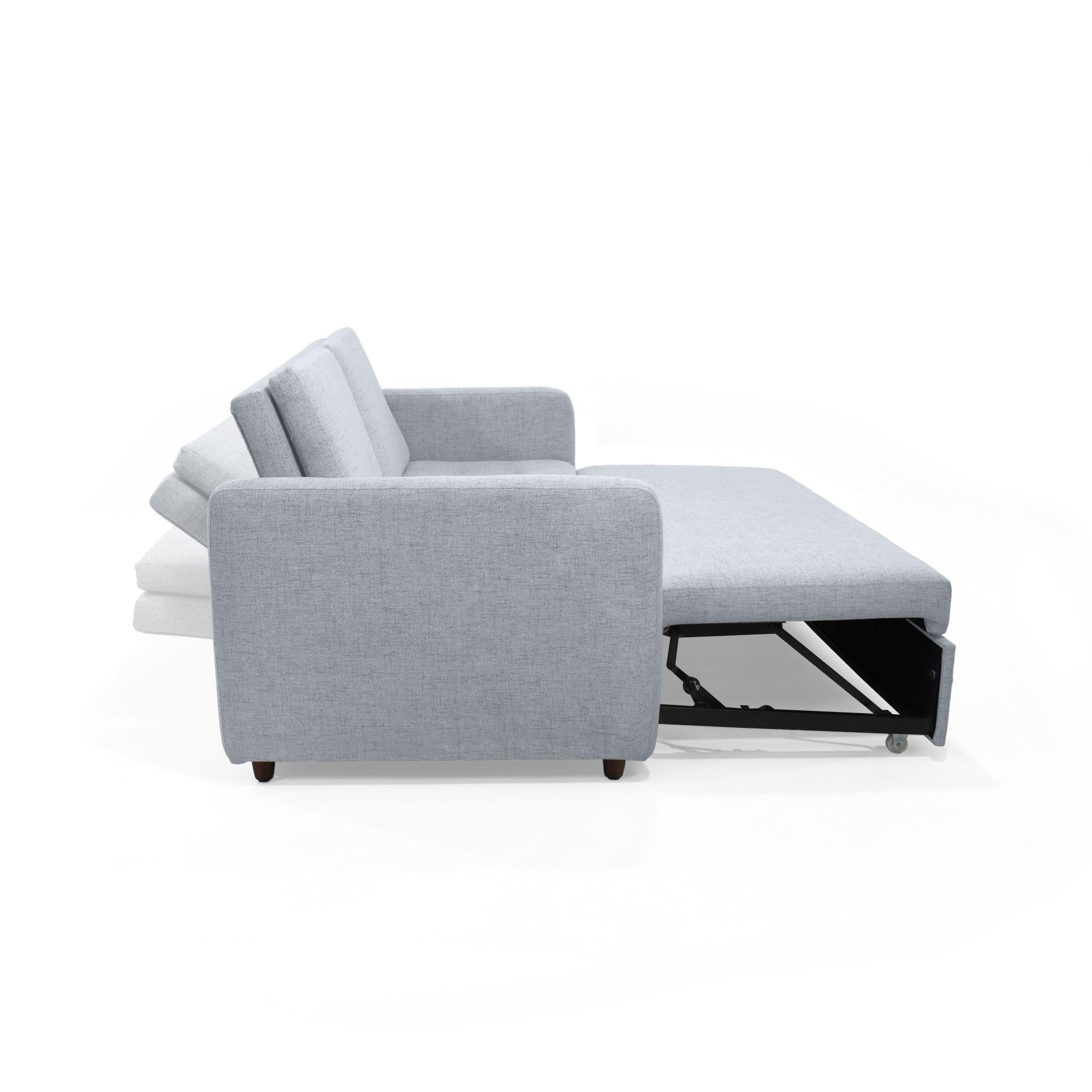 Sofa Cama Uganda Reclinable 3 Posiciones 192x93x87 Tela Acero