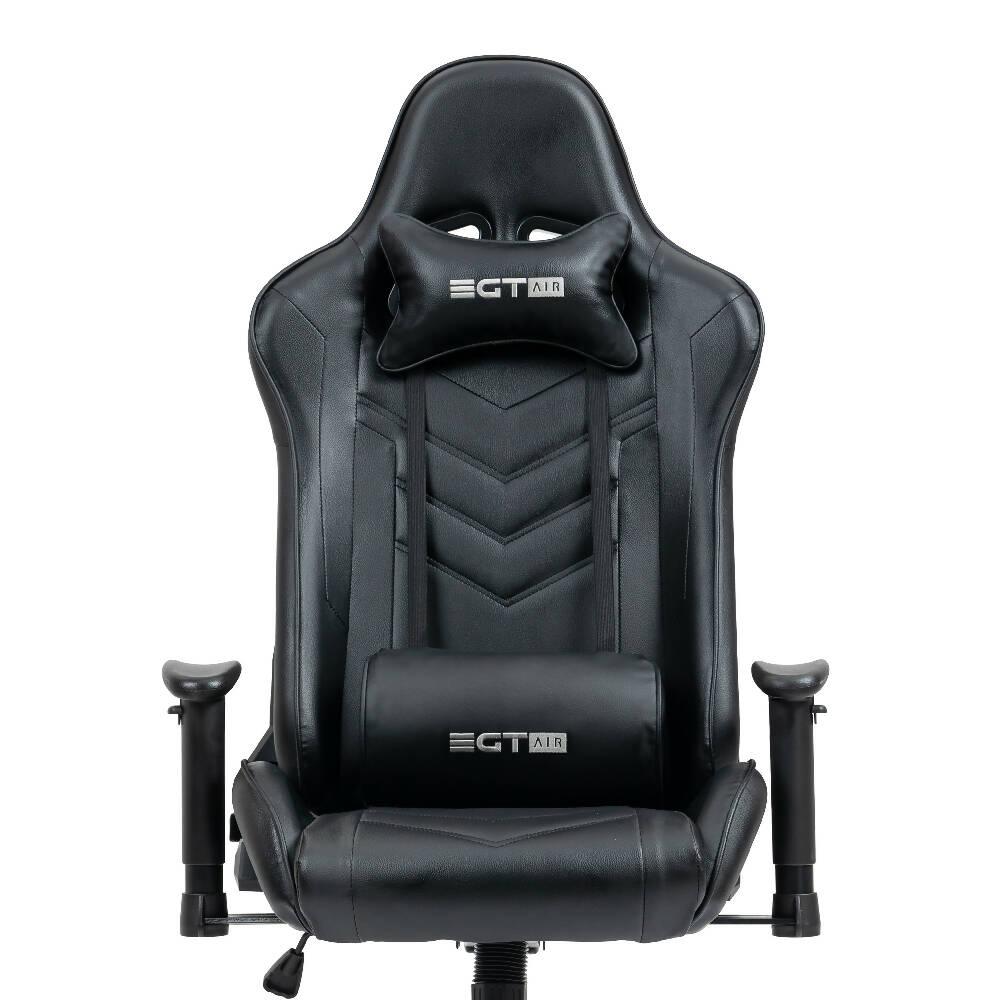 Silla Ergonómica Gamer EGTAIR-10-BB Office/Developer/Gamer en negro con tapizado de cuero sintético - VIRTUAL MUEBLES