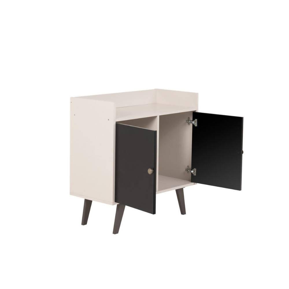 Biffet 2 puertas Neto Blanco y Negro - VIRTUAL MUEBLES