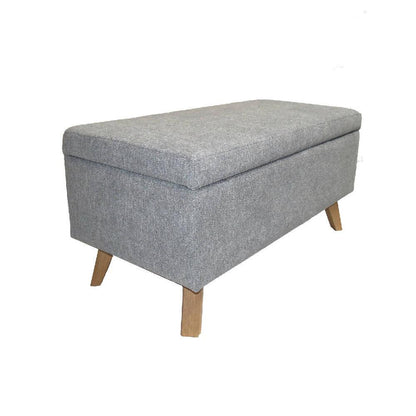 Banqueta Baul Gris Falcon - VIRTUAL MUEBLES