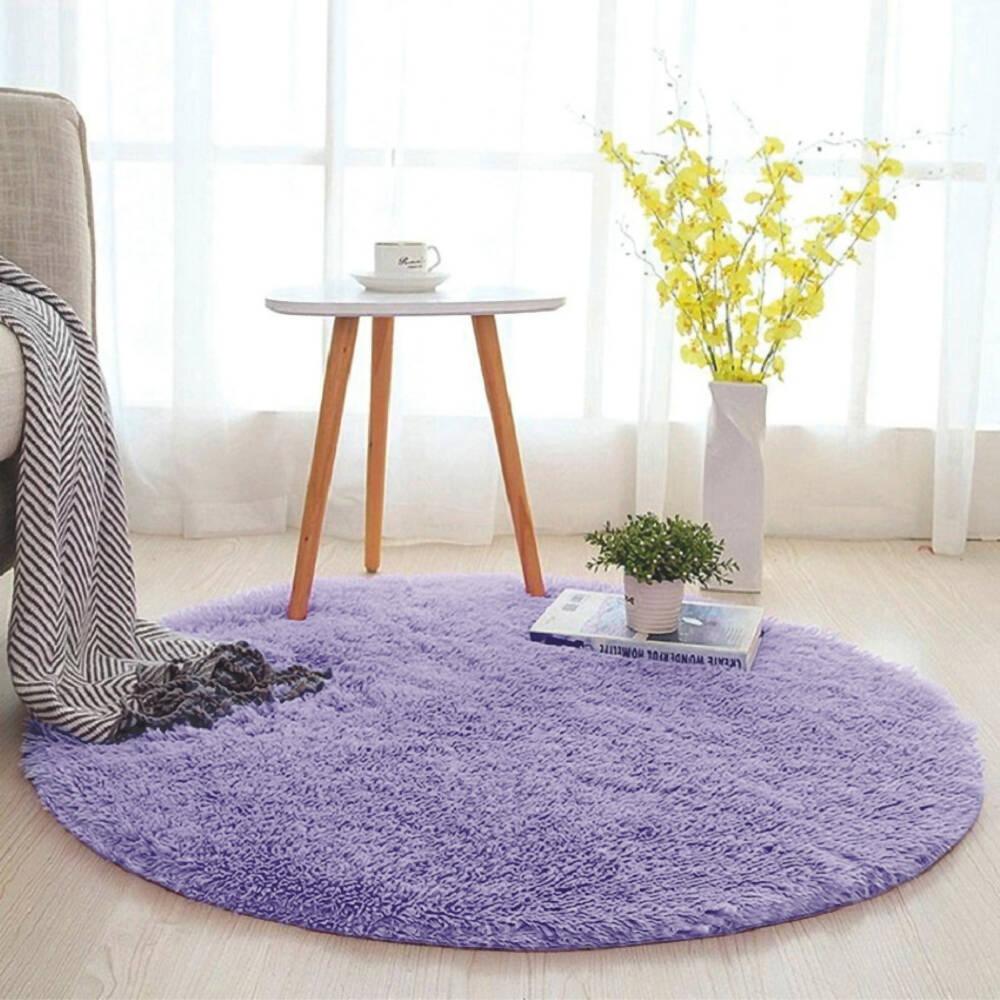 Tapete Redondo 80 Lila - VIRTUAL MUEBLES