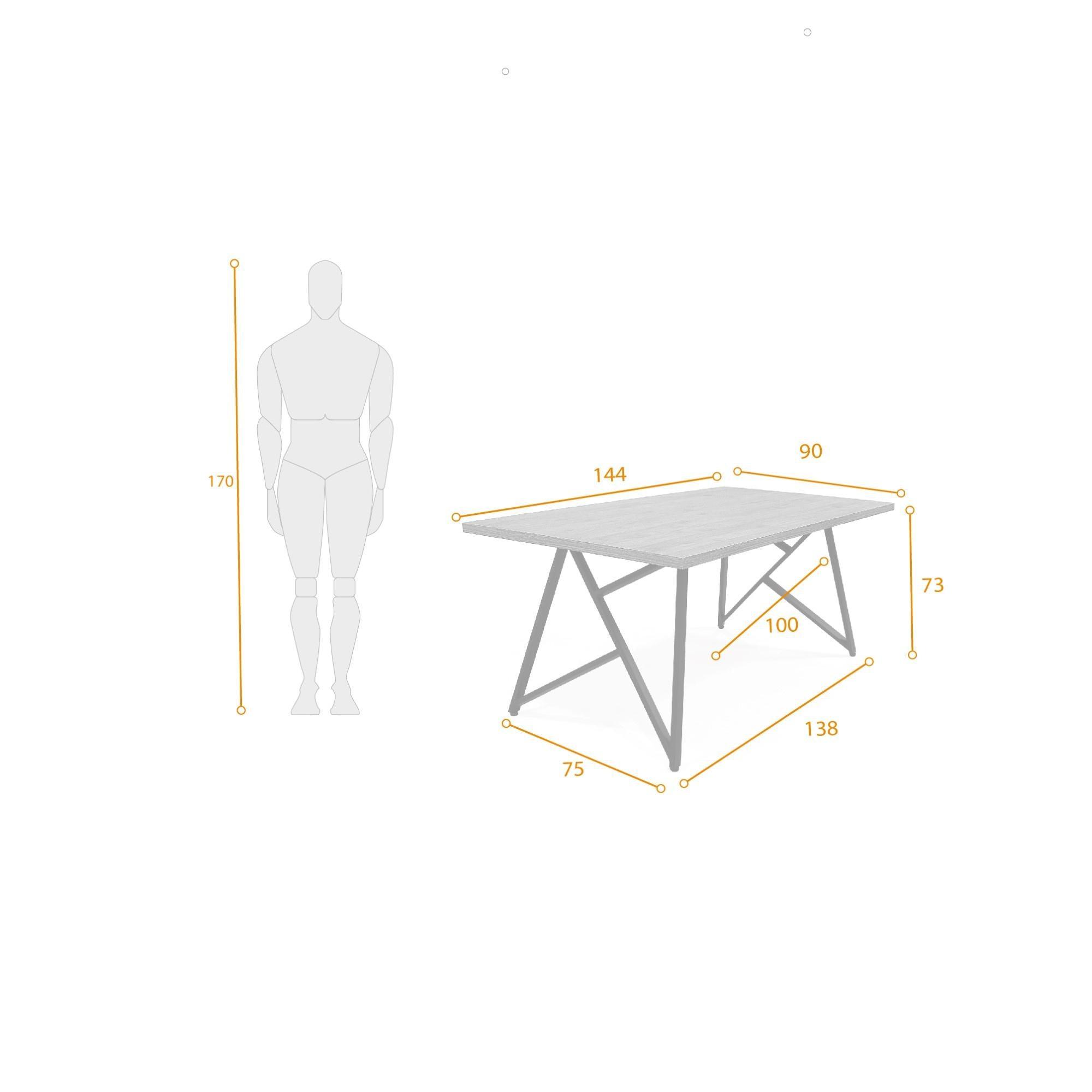 Mesa de Comedor Malaga 4 Puestos Duna