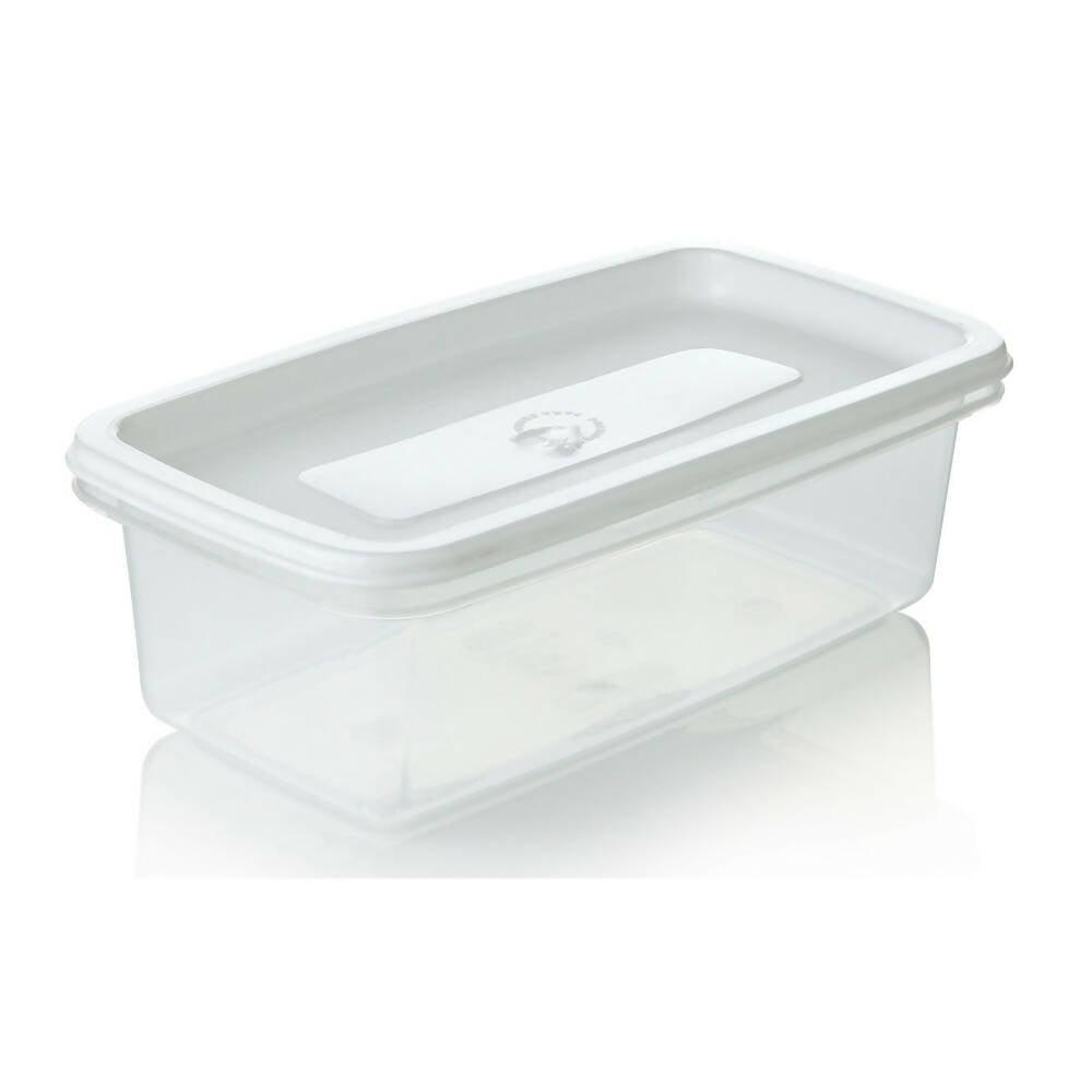Recipiente Plus Rectangular 0.9L Blanco - VIRTUAL MUEBLES