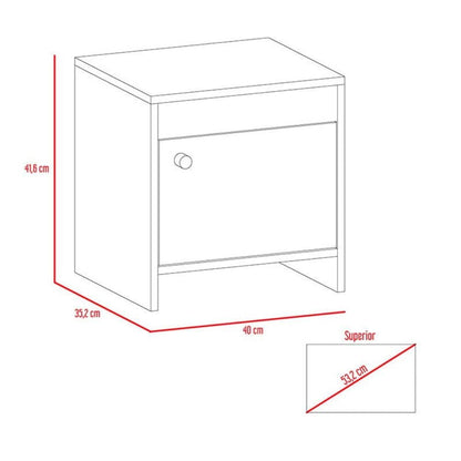 Combo para Habitación Indiana, incluye Closet y Mesa de Noche.