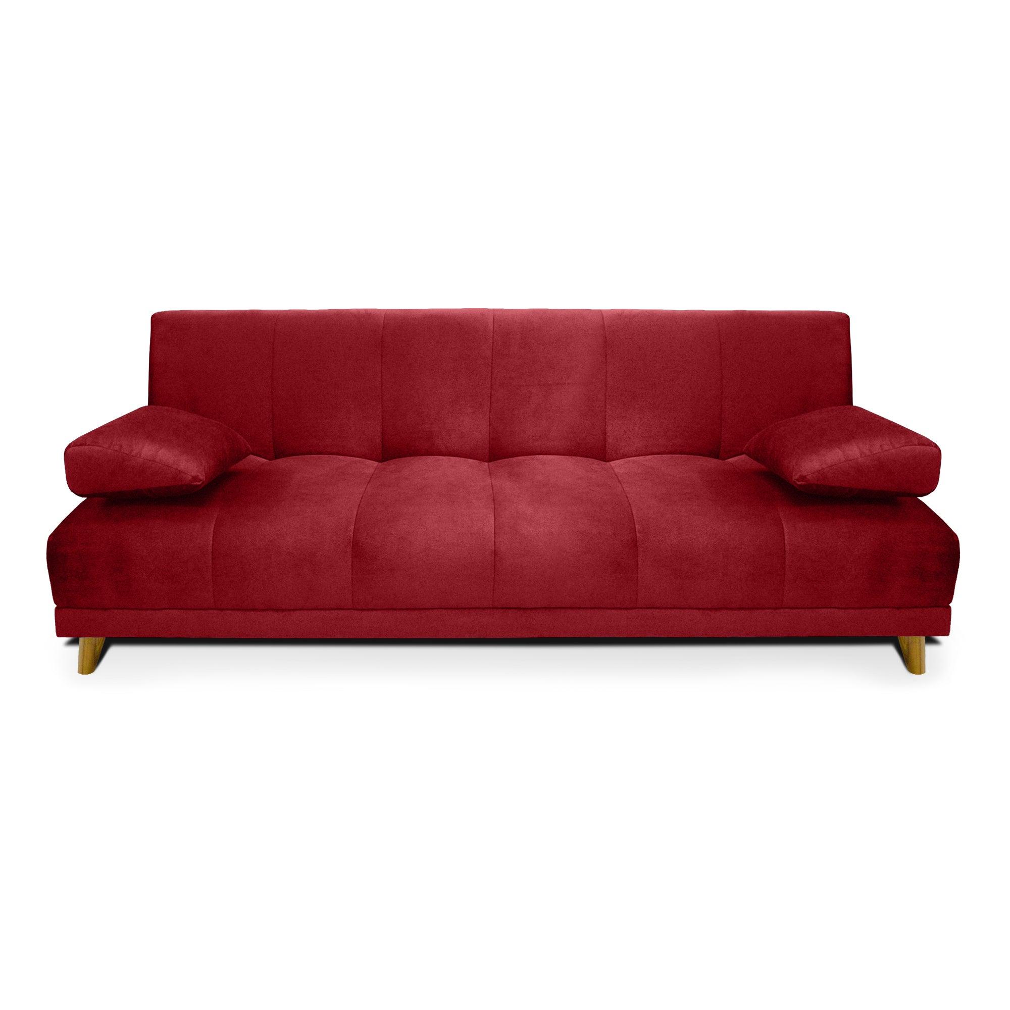 Sofacama Sabath 3 Posiciones Tela Rojo - VIRTUAL MUEBLES