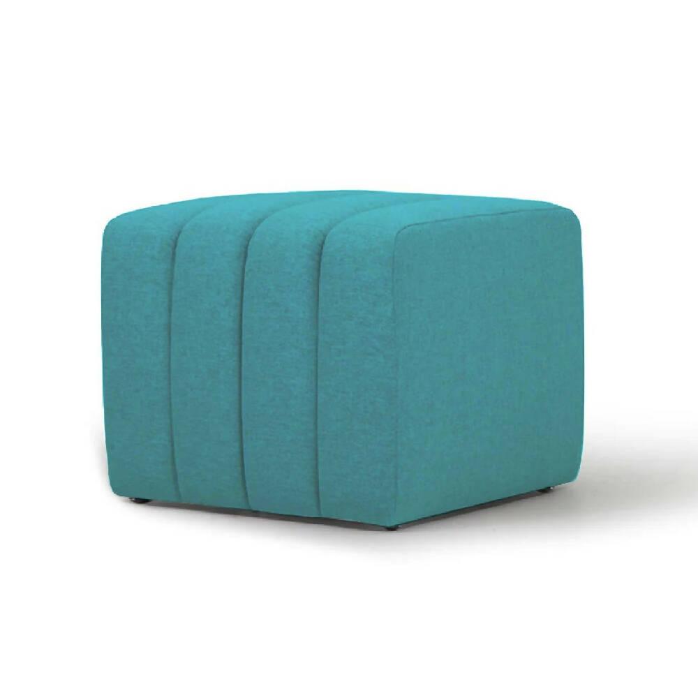 Puff Auxiliar Boston 55x55 - Turquesa