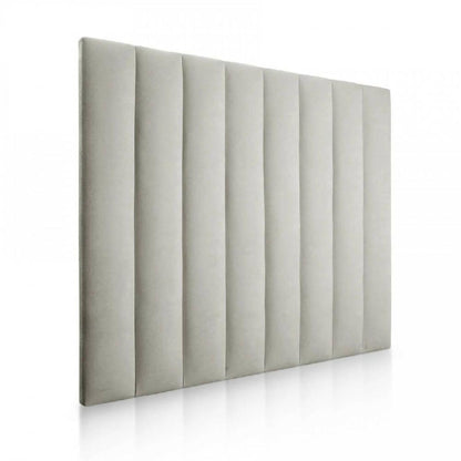 Cabecero Paneles Cama Doble Gris Plata - VIRTUAL MUEBLES