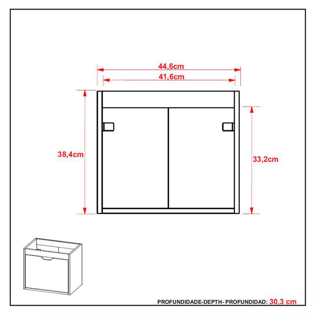Mueble de baño con lavamanos graz teca - VIRTUAL MUEBLES