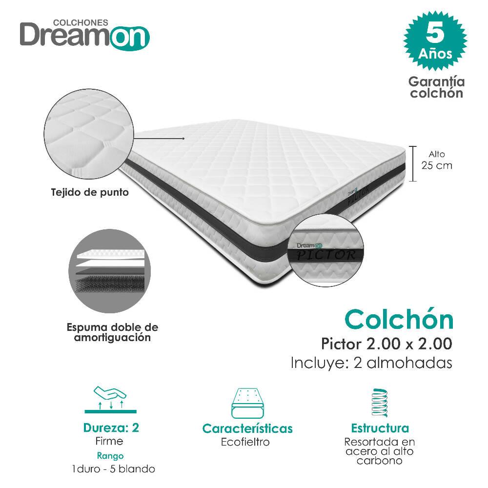 Colchón Dreamon Pictor King Firme - VIRTUAL MUEBLES