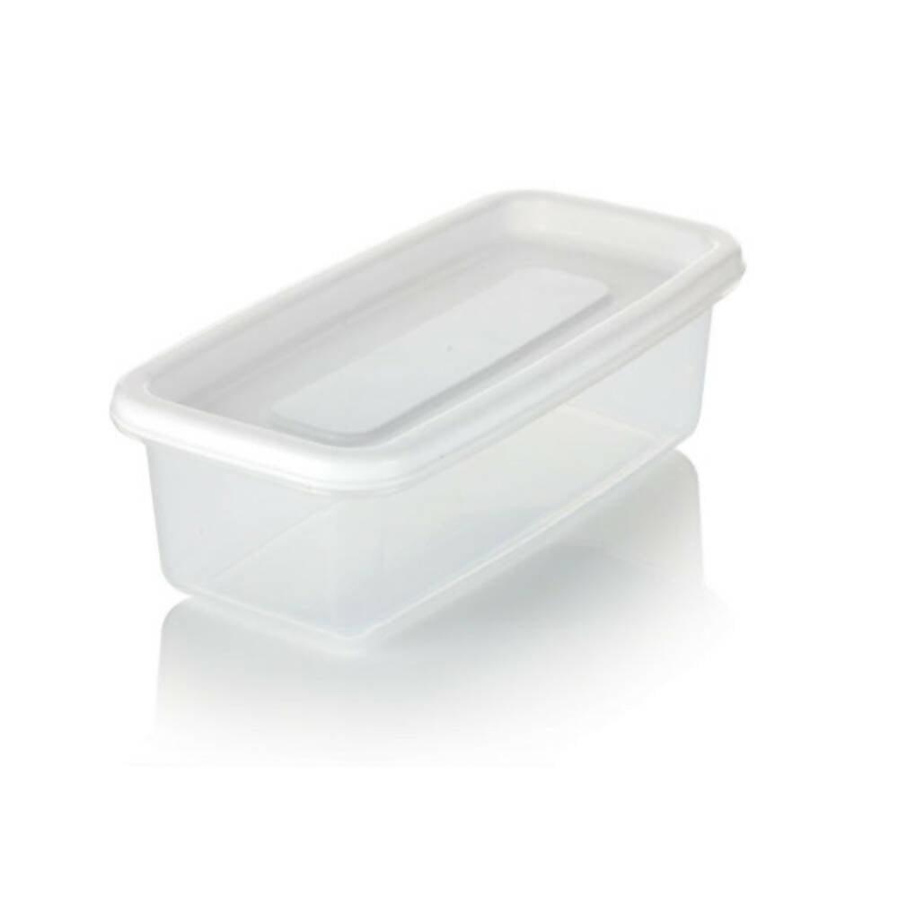 Recipiente Plus Rectangular 0.35L Blanco - VIRTUAL MUEBLES