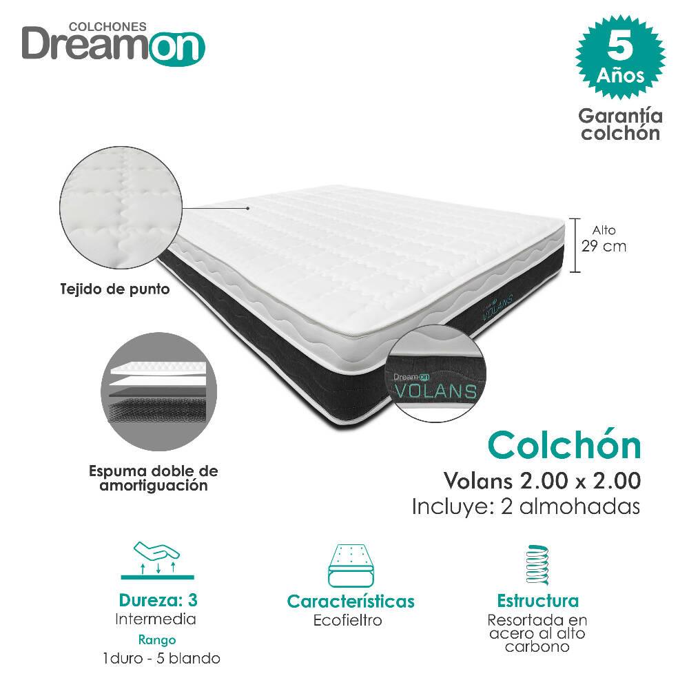 Colchón Dreamon Volans King Intermedio - VIRTUAL MUEBLES