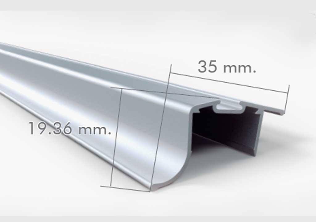 Perfil manija puerta amazonas x 3m - VIRTUAL MUEBLES