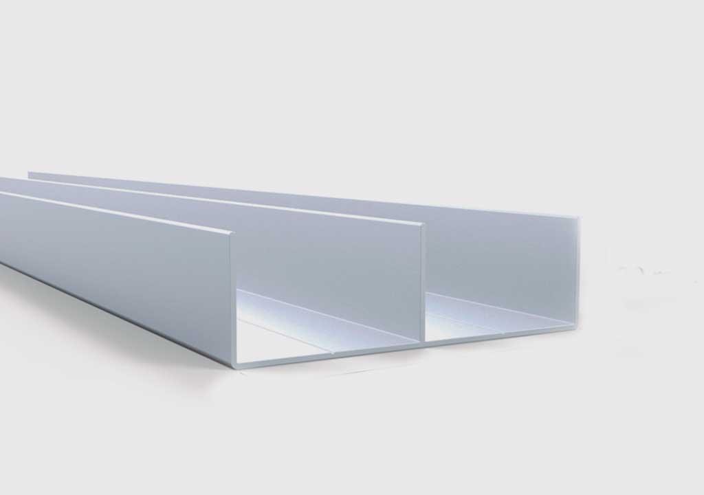 Perfil guía superior puerta cordobesa x 3m - VIRTUAL MUEBLES