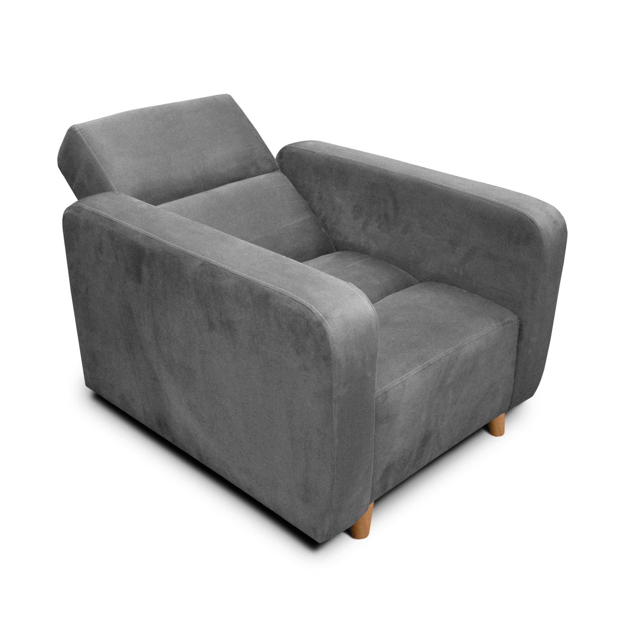 Silla Clic Clac Úngaro tela gris - VIRTUAL MUEBLES
