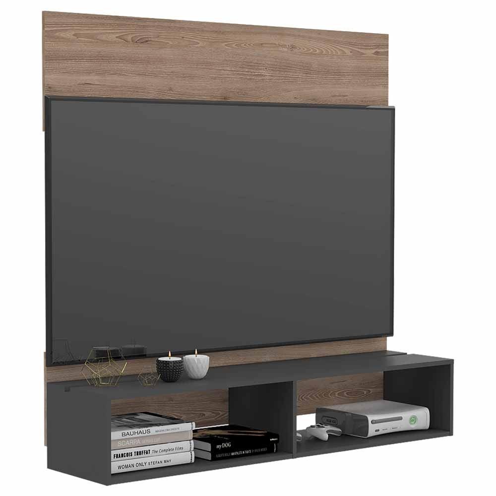 Panel de TV Lara color Miel y Plata oscuro para Sala.