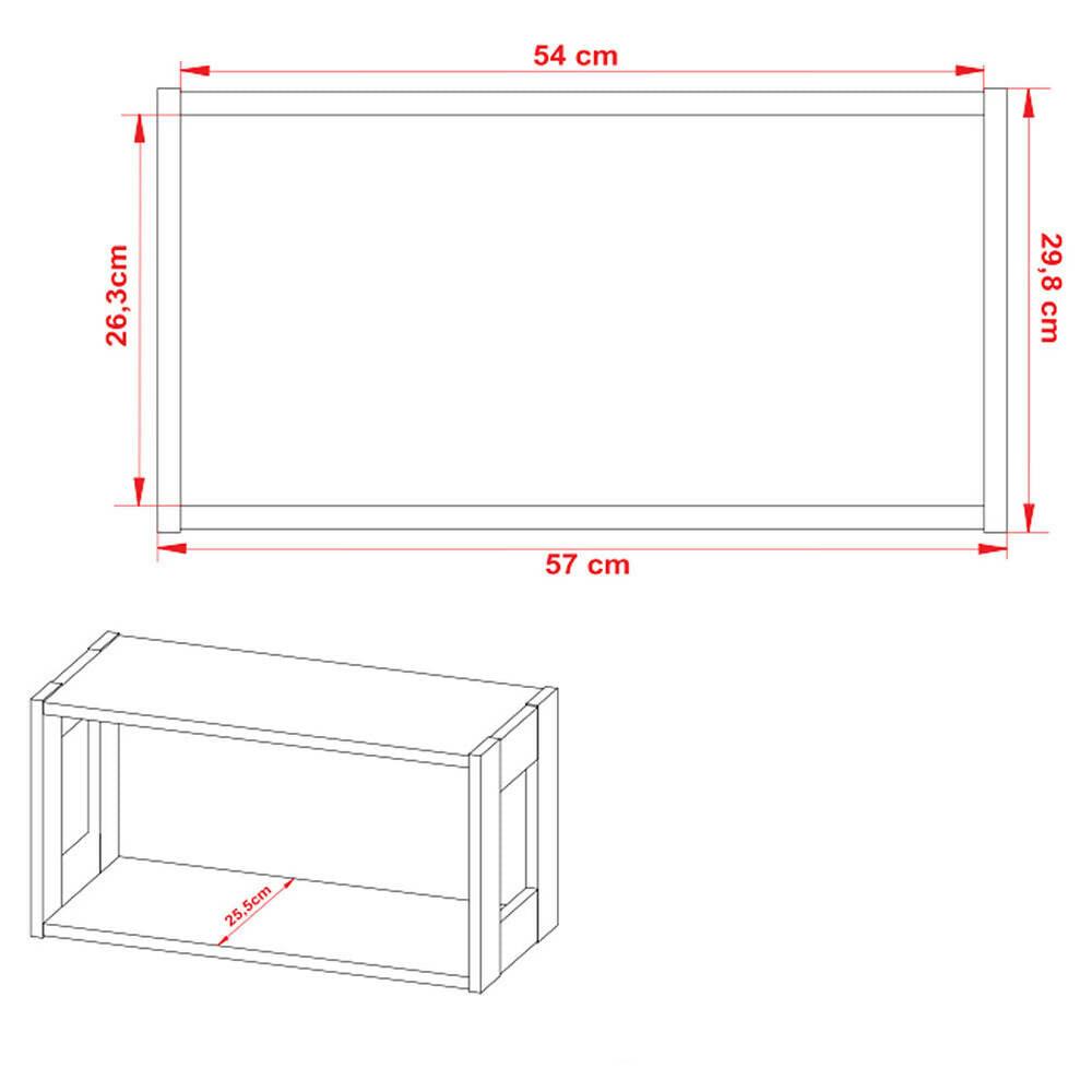 Repisa Oviedo Teca - VIRTUAL MUEBLES