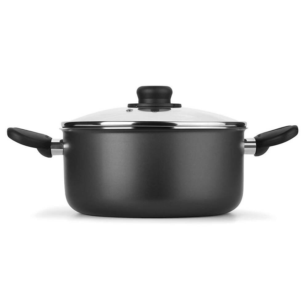 Olla Cacerola con Tapa Superior 26 cm Gris - VIRTUAL MUEBLES