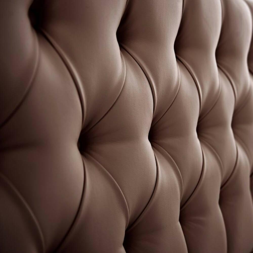 Cabecero Tapizado Base Cama Sencilla Rombos Chocolate - VIRTUAL MUEBLES