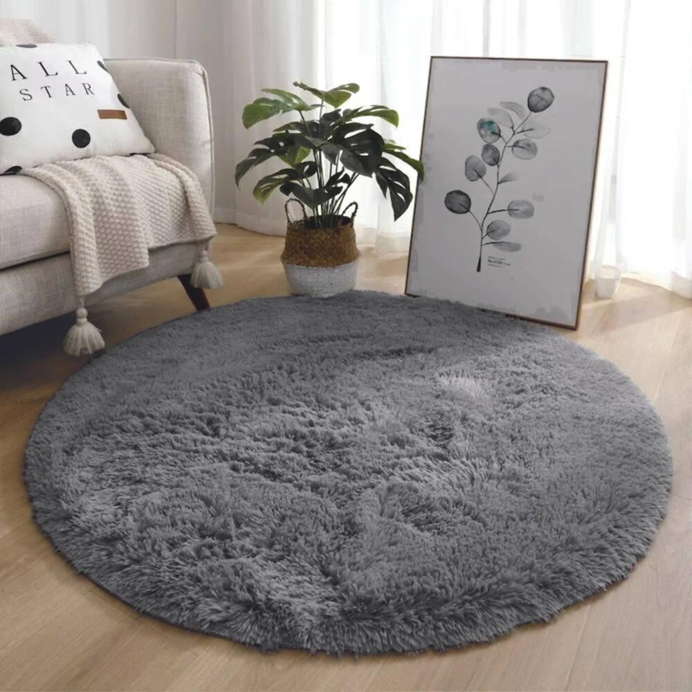 Tapete Redondo 80 Gris - VIRTUAL MUEBLES