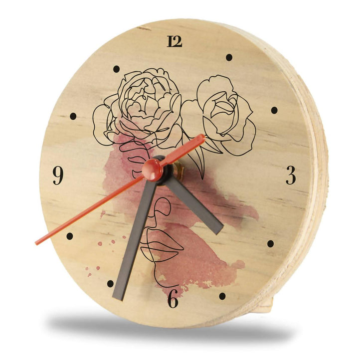 Reloj Woman Rose 12x12 cm - VIRTUAL MUEBLES