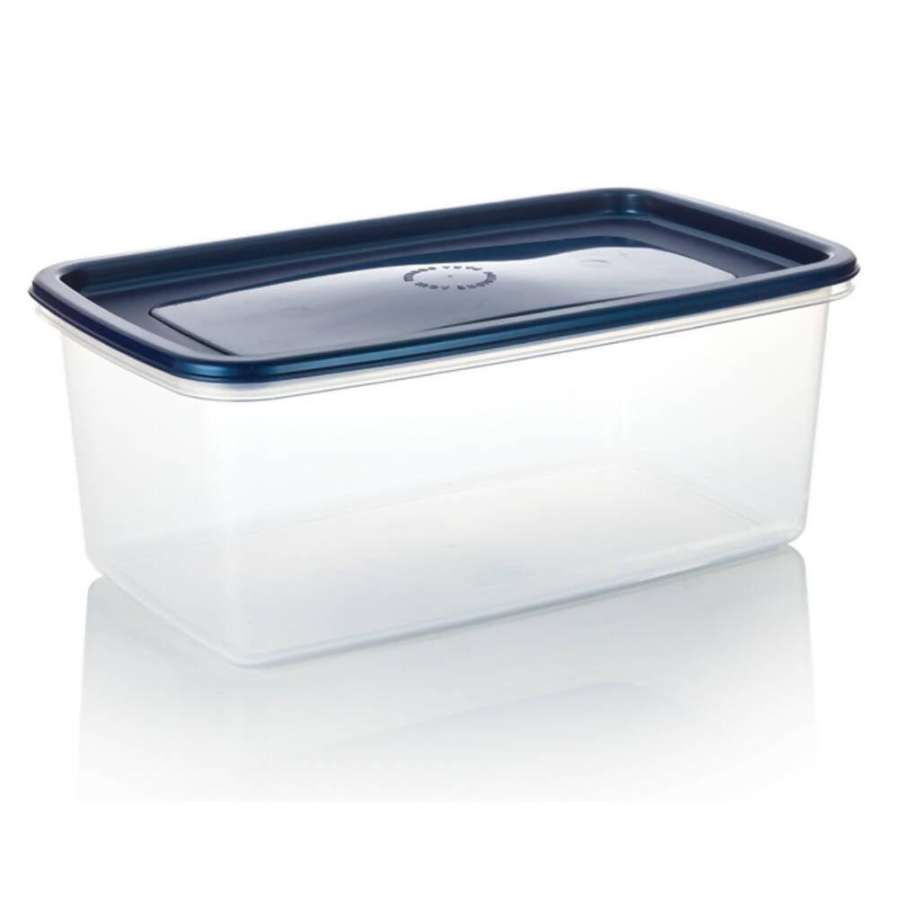Recipiente Plus Rectangular 4L Azul Noche - VIRTUAL MUEBLES