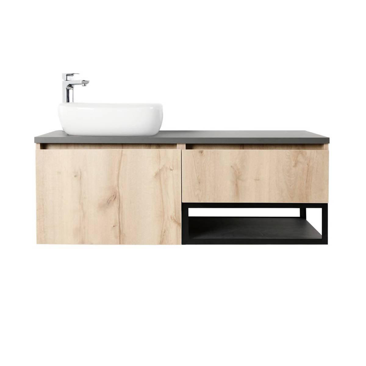 Mueble Corona Plus 120 Cm Con Lavamanos Cascade Izquierdo - VIRTUAL MUEBLES