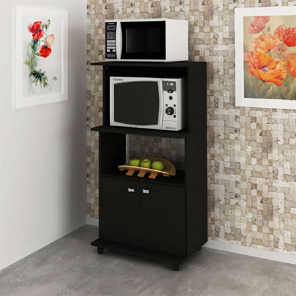 Mueble auxiliar de cocina Victoria Negro - VIRTUAL MUEBLES