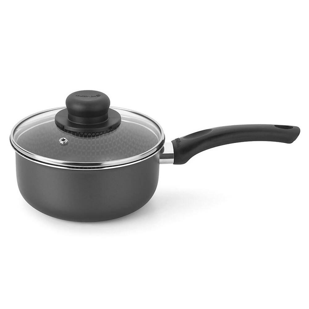 Olla Cacerola con Tapa Superior 18 cm Gris - VIRTUAL MUEBLES