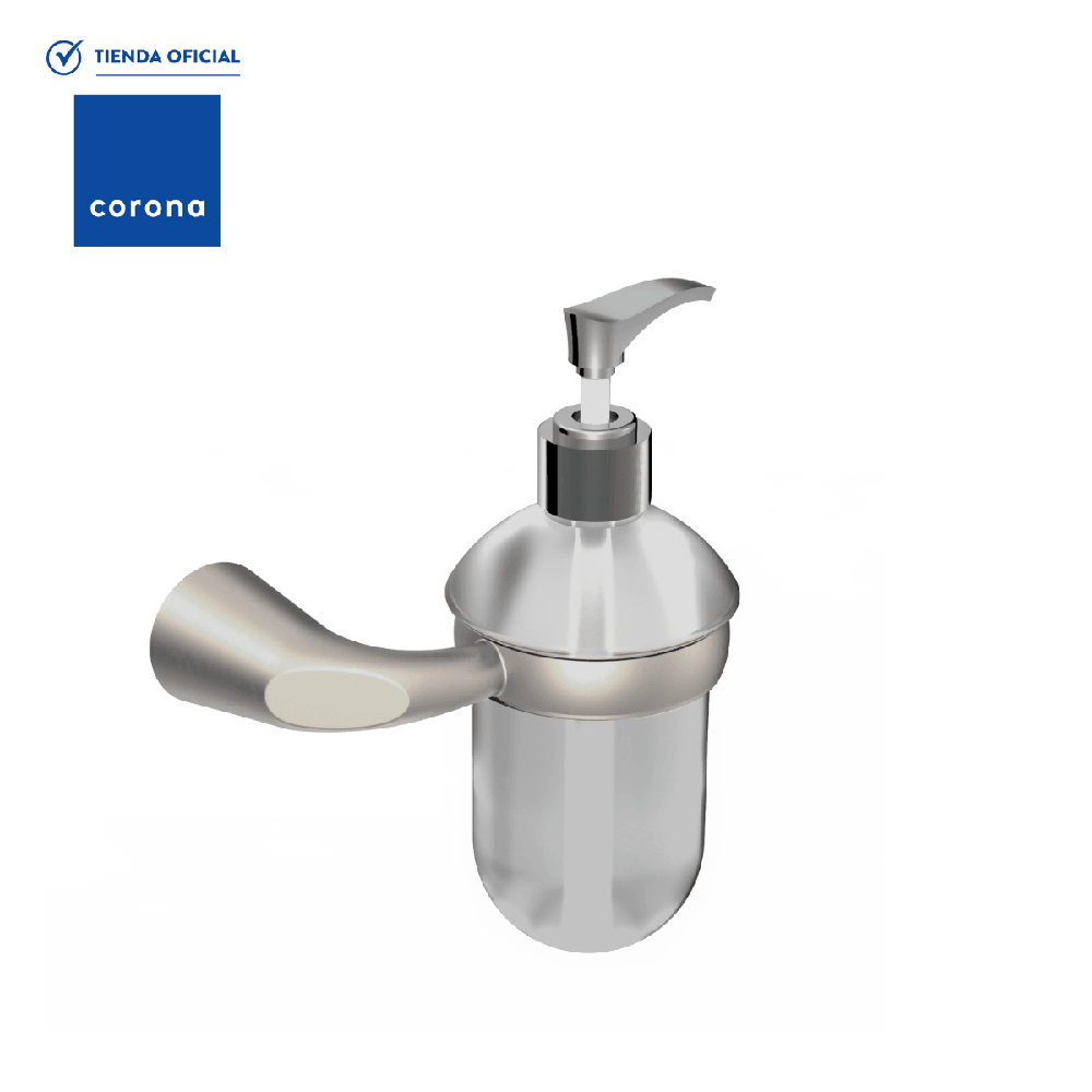 Dispensador De Jabon Corona Niquel - VIRTUAL MUEBLES