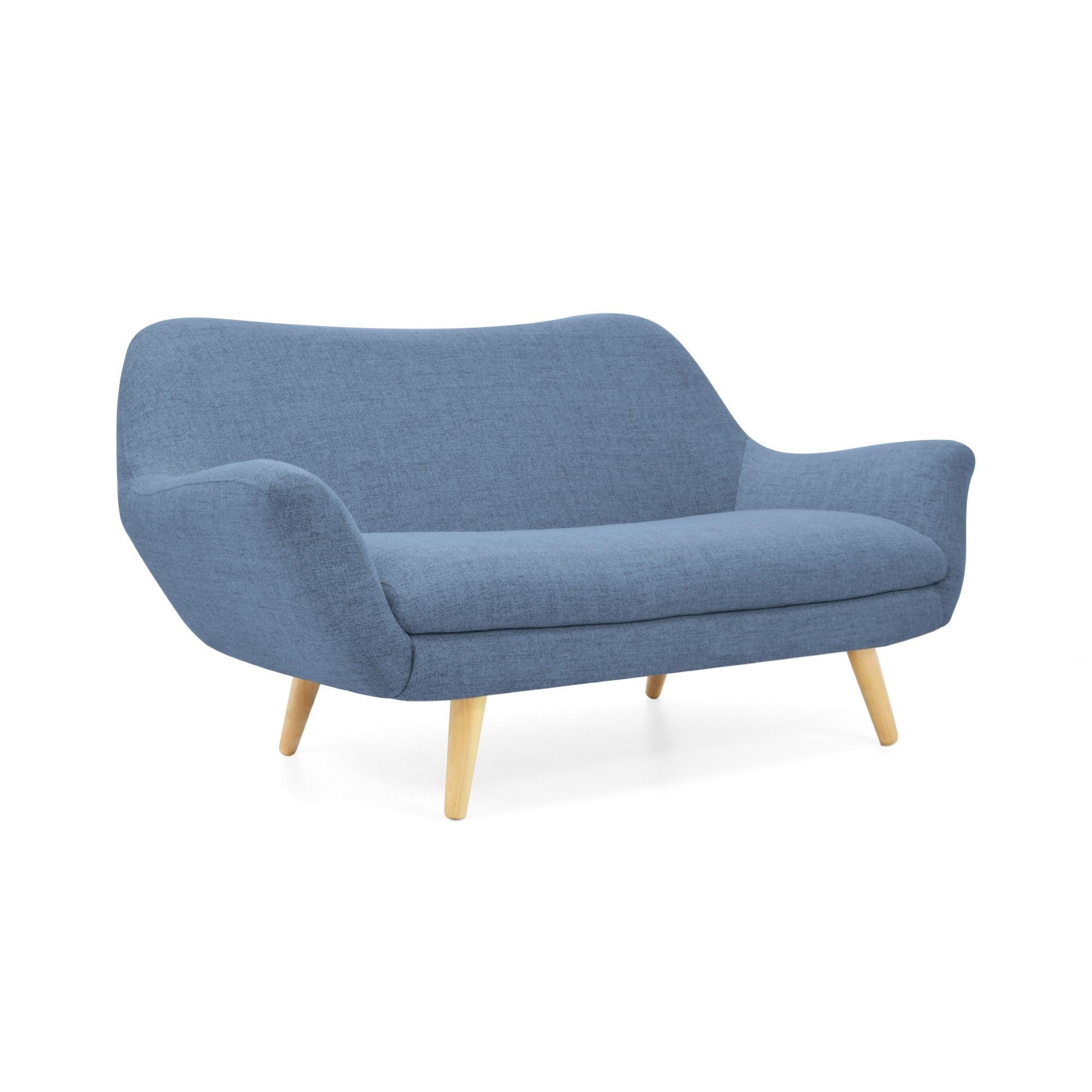 Sofa Cannes Tela Poliester Indigo - VIRTUAL MUEBLES