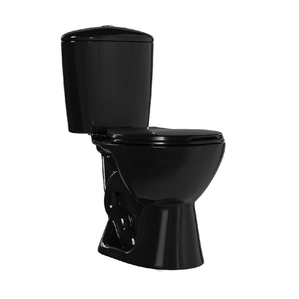 Sanitario Corona Manantial Pro Redondo Negro - VIRTUAL MUEBLES