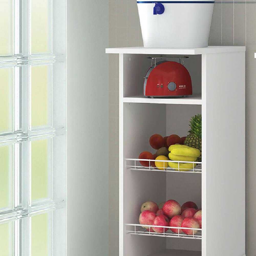 Mueble Auxiliar De Cocina Lisboa Blanco - VIRTUAL MUEBLES