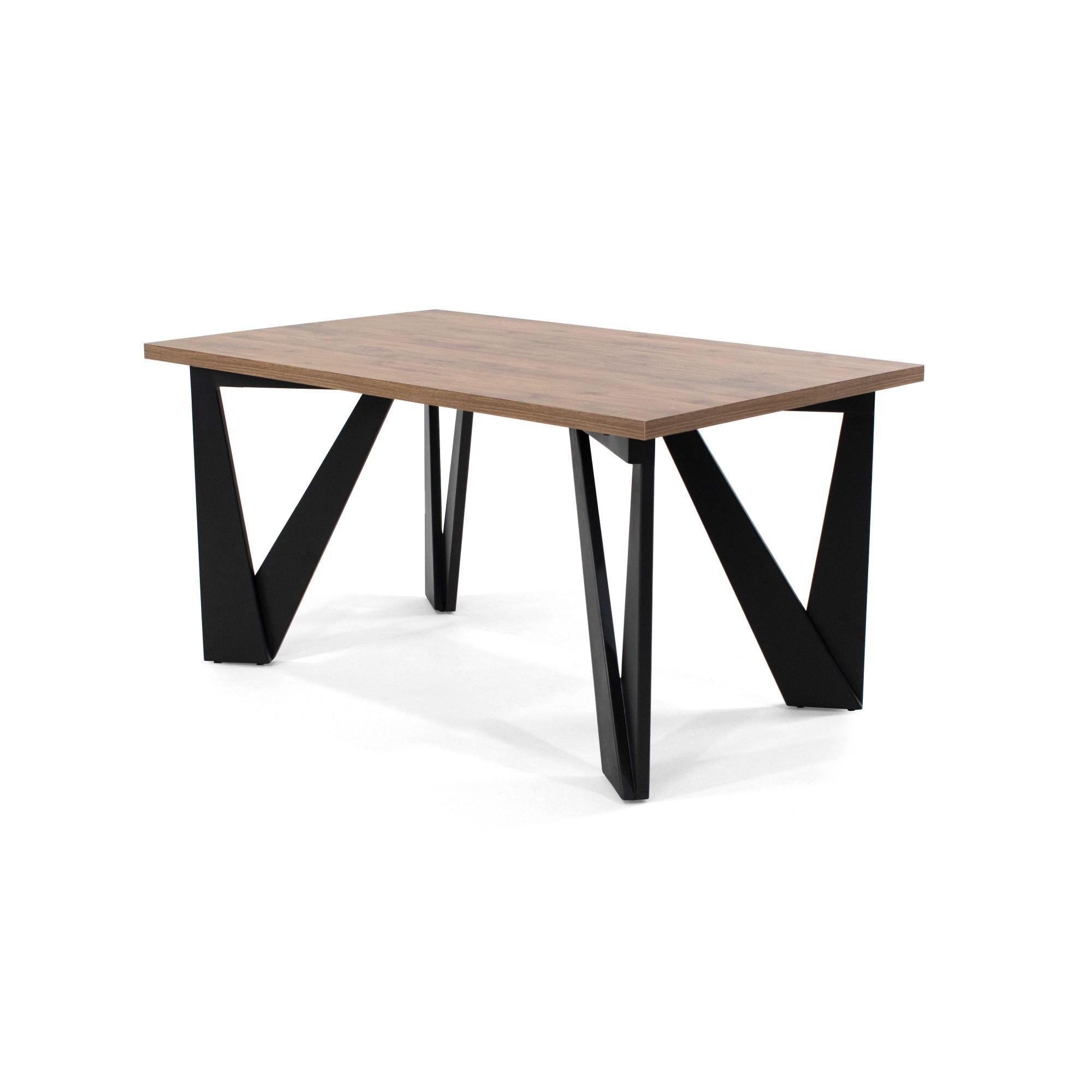 Juego de Comedor Brixton 4 Puestos con Sillas Mendoza Tela Azul