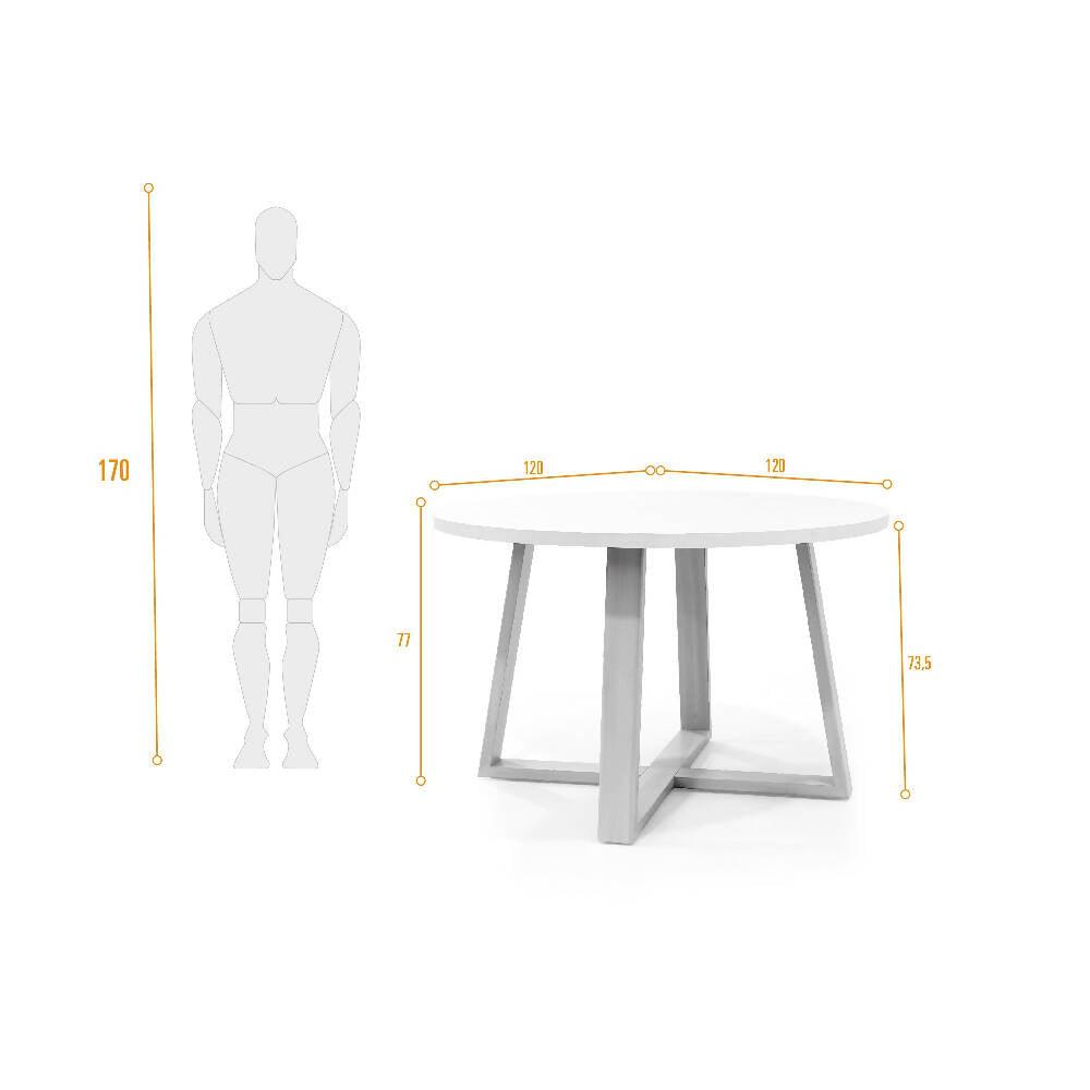 Mesa de Comedor Maine 4 Puestos Blanco