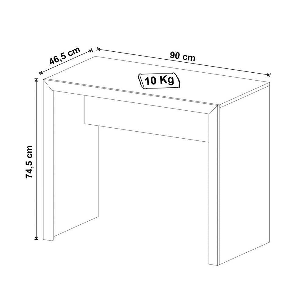 Escritorio Montecarlo Negro - VIRTUAL MUEBLES