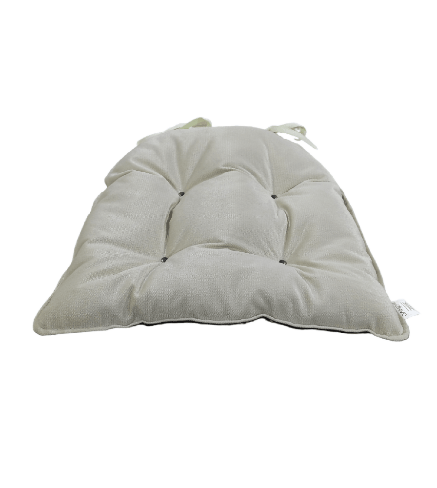 Cojin Para Silla Doble Faz Tela Pet-friendly - Cafe y Beige x4