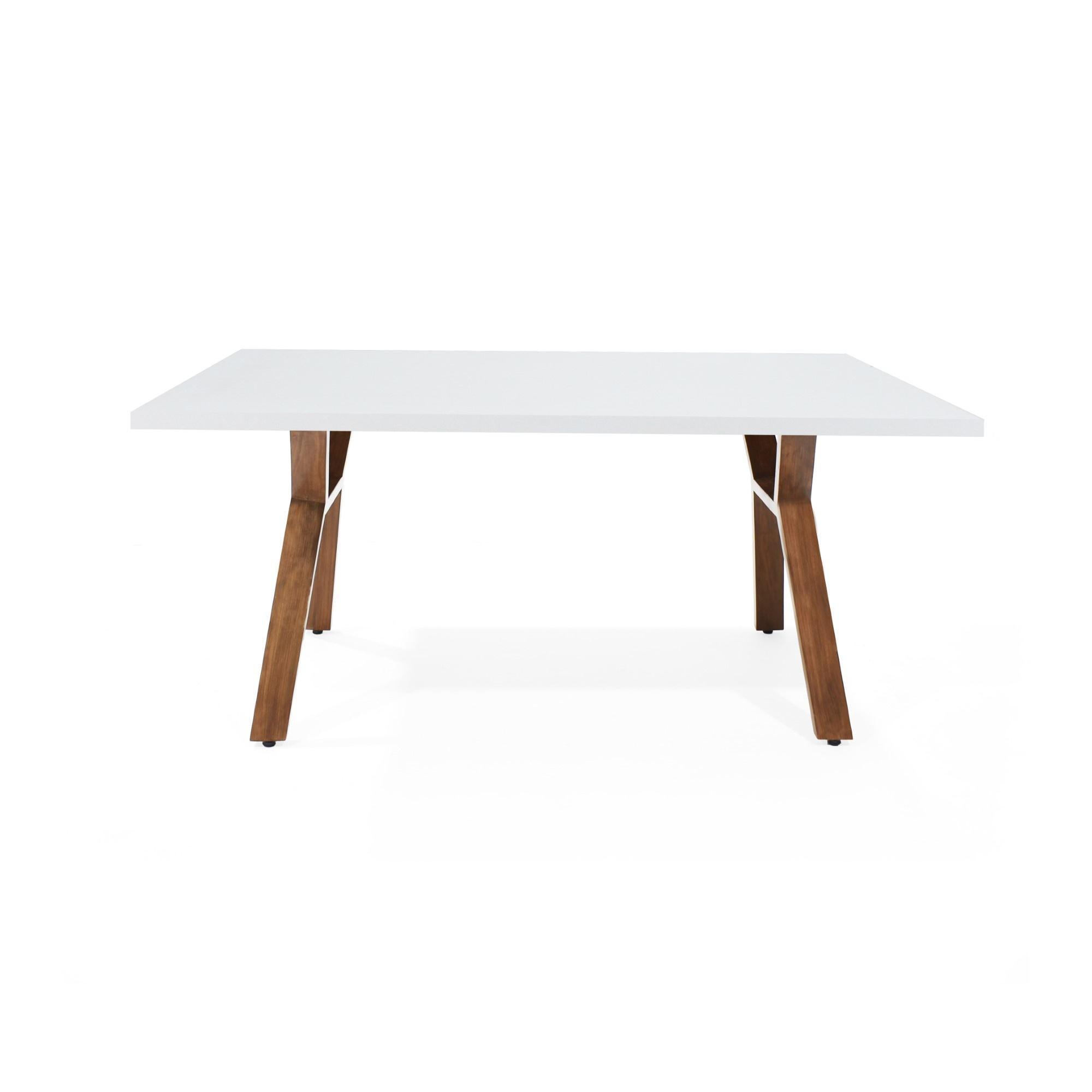 Mesa de Comedor Nara 6 Puestos Blanco
