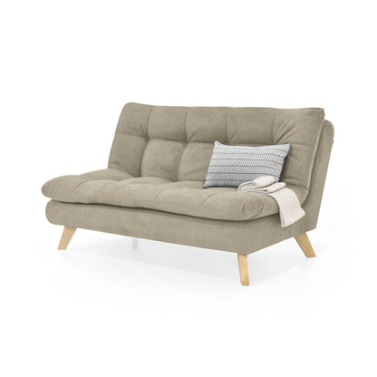 Sofa 3 Puestos Toulouse Tela Taupe - VIRTUAL MUEBLES