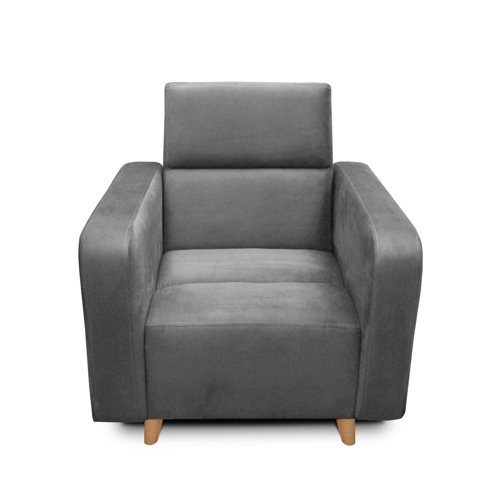 Silla Clic Clac Úngaro tela gris - VIRTUAL MUEBLES