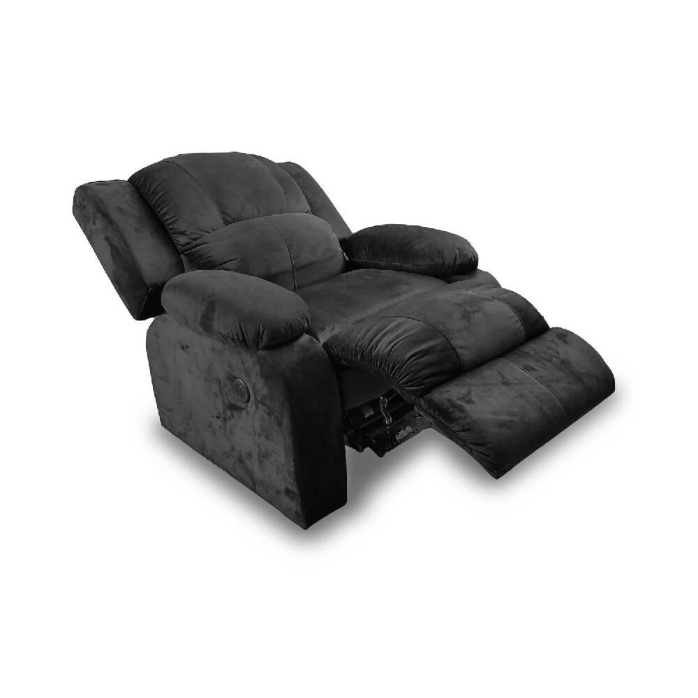 Silla reclinomatíc microfibra negro - VIRTUAL MUEBLES