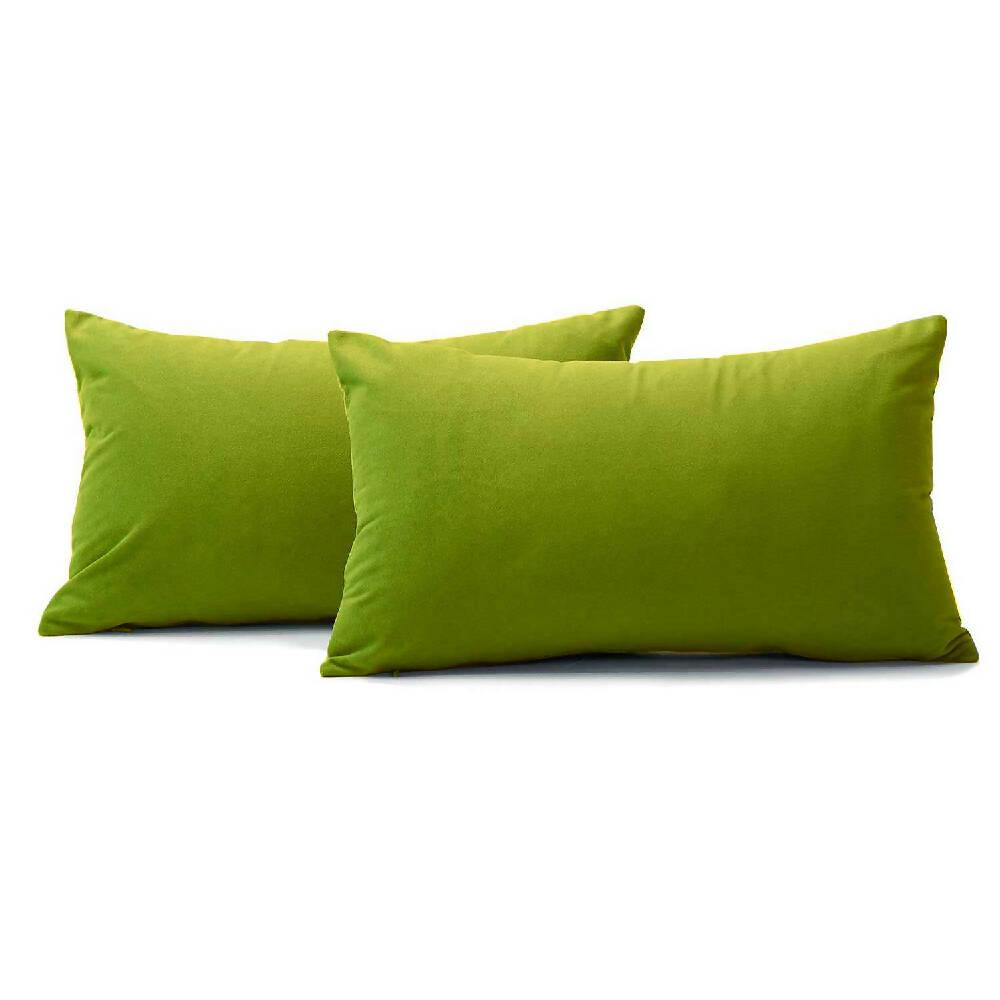 Kit x2 Funda para Cojin Almohada Tela 70x50 Verde pistacho