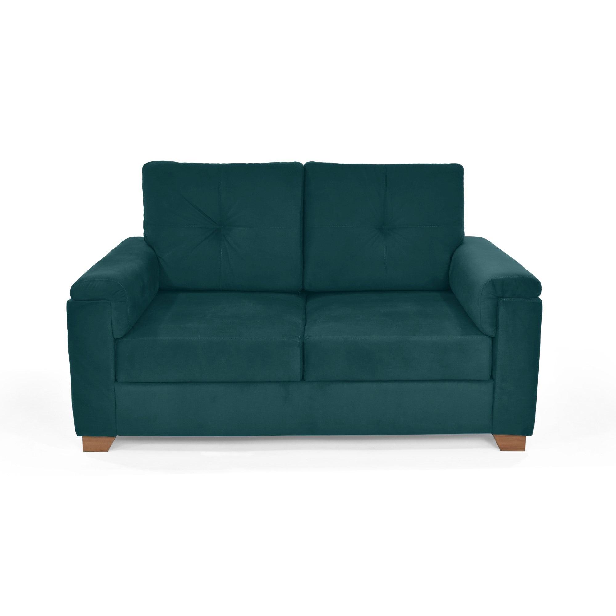 Sofa 2 Puestos Zamora Tela Petroleo