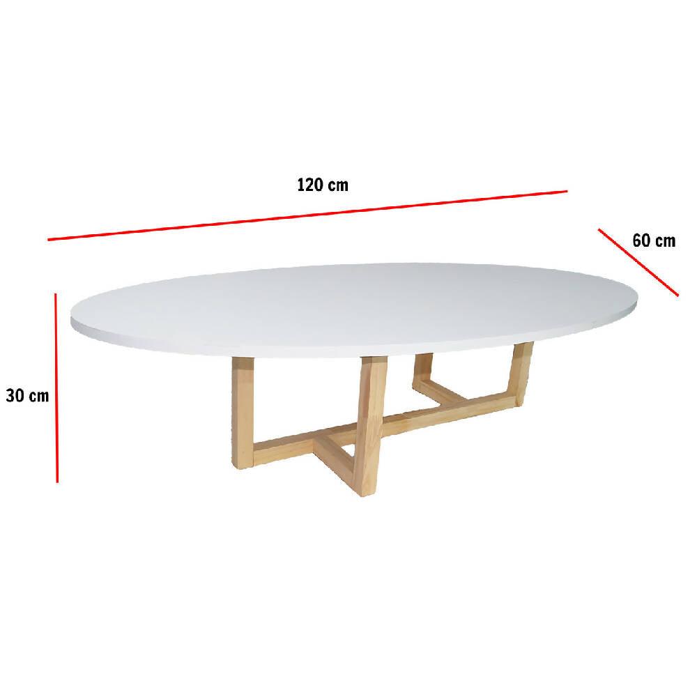 Mesa De Centro Ovalada Roma - VIRTUAL MUEBLES