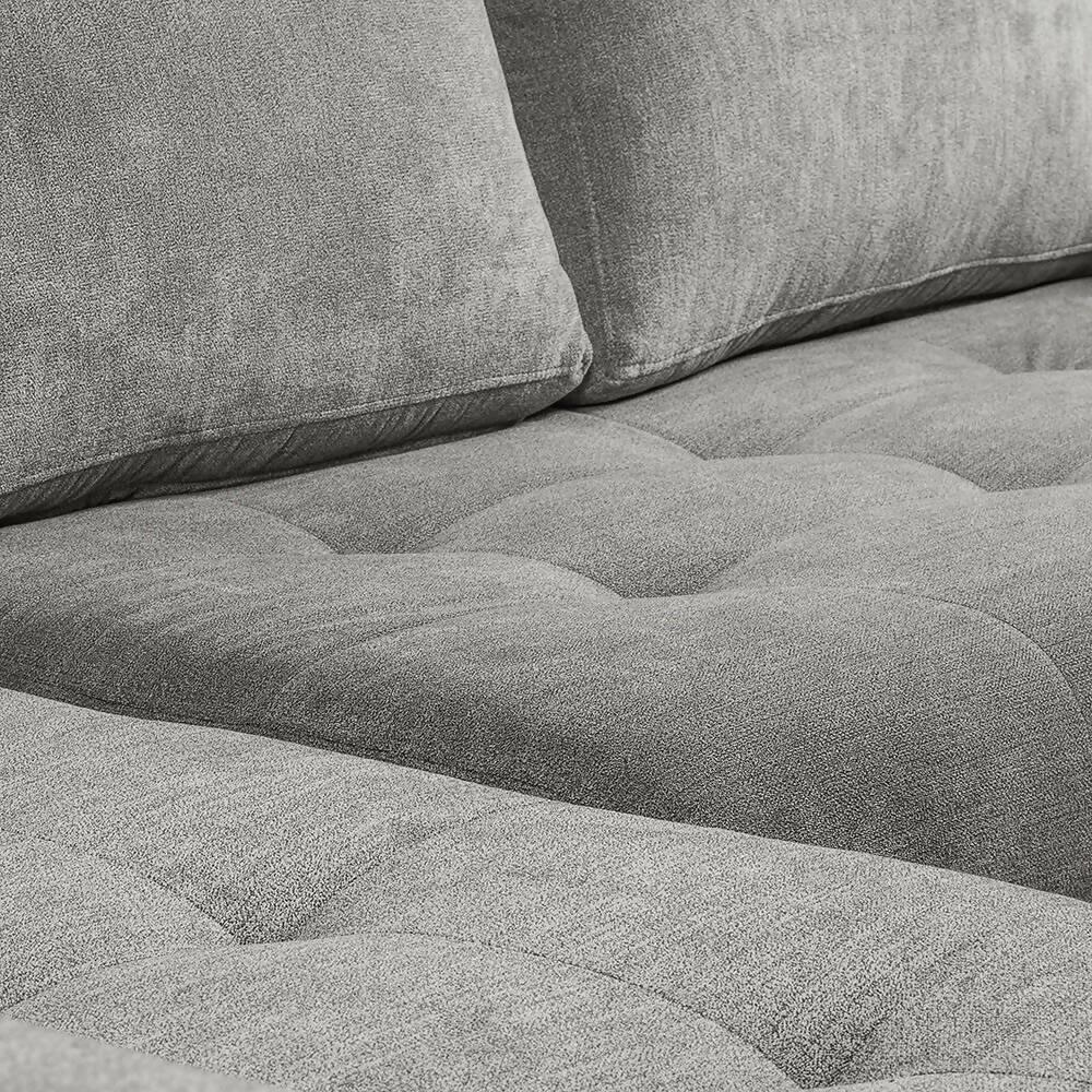 Sofá L Saona Gris - VIRTUAL MUEBLES