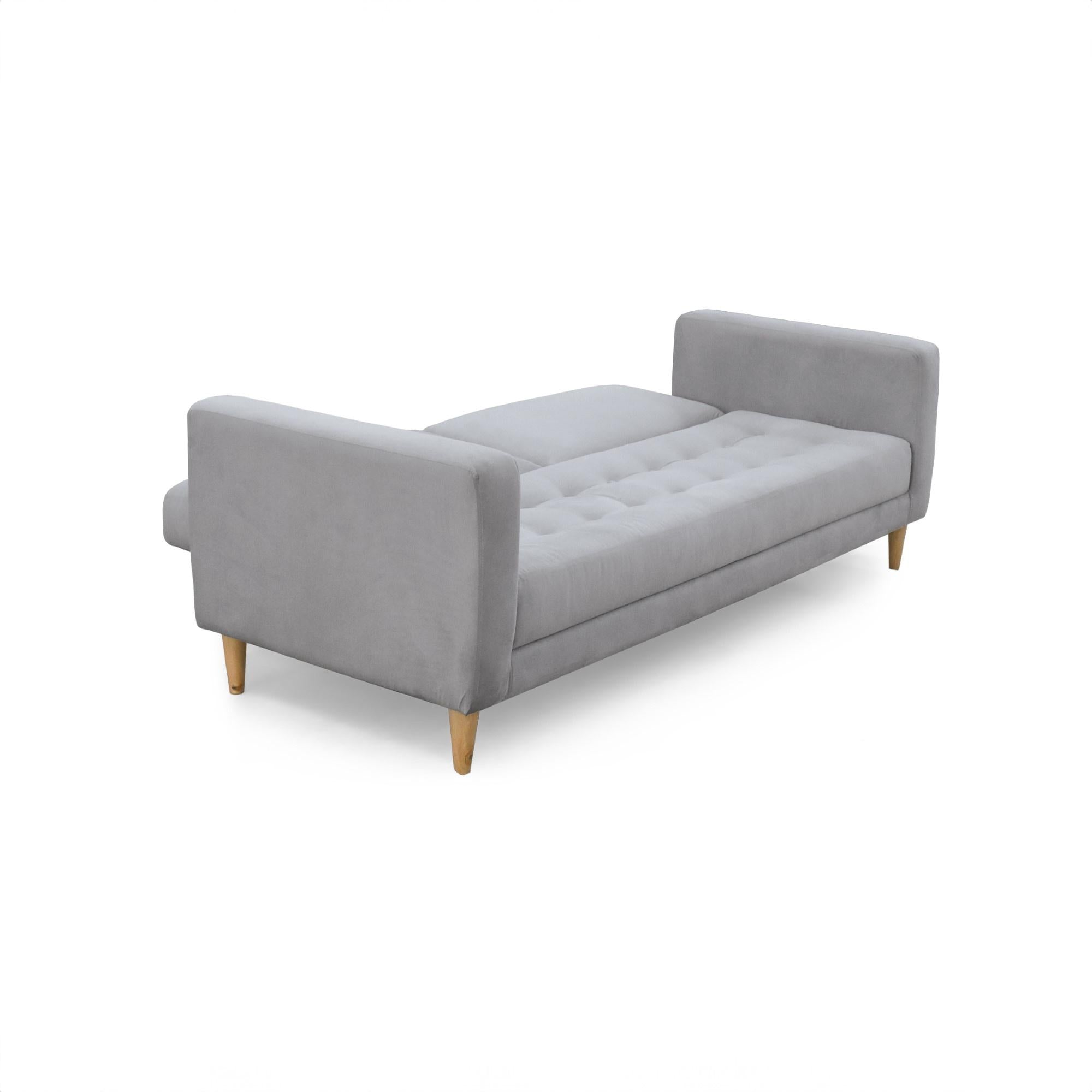 Sofa Cama Babilonia Tela Plata
