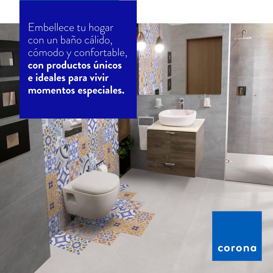 Mueble Corona Plus 120 Cm Con Lavamanos Cascade Izquierdo - VIRTUAL MUEBLES